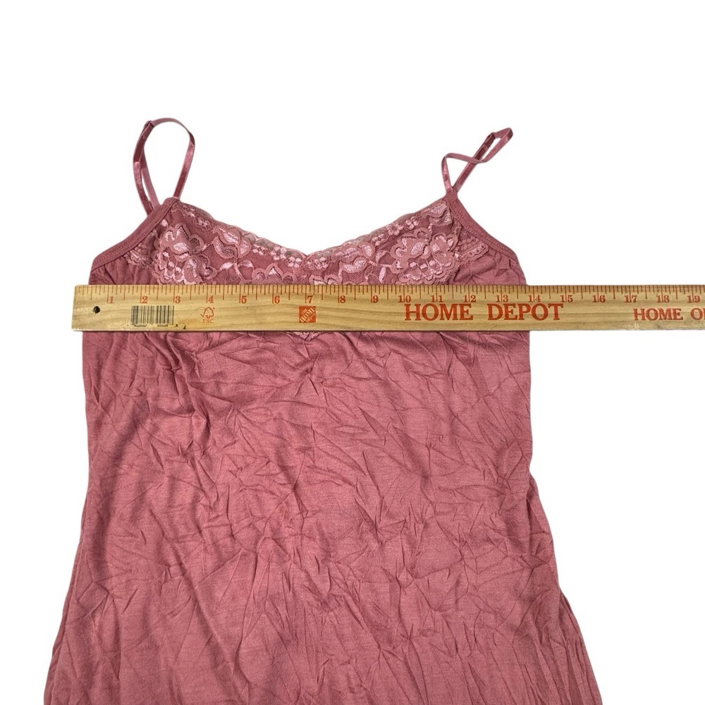 Vintage Y2K Lace Cami Tank Small Pink Babydoll Bella Swan Maurice's - Picture 3 of 6
